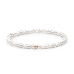 Bratara perle naturale albe si argint rose gold DiAmanti 214-45B-G (Argint 925‰ 0,1 g.)